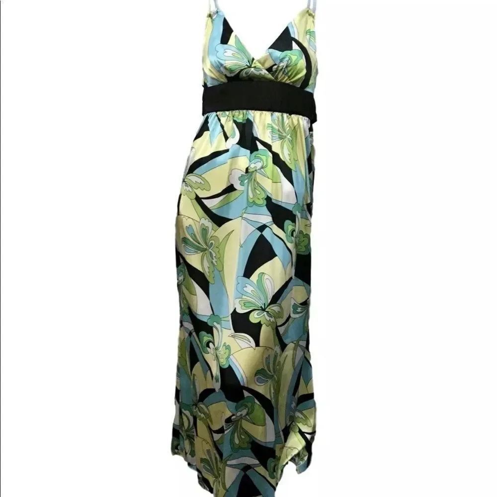 City Triangles Green Print Maxi Dress sz. 5